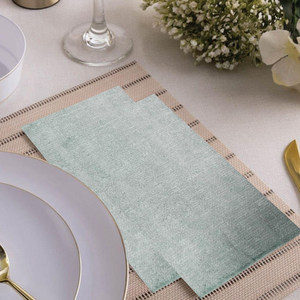 20 Stück Bedruckte 1-lagige Leinenoptik Air-Laid Einweg-Servietten, 6-fach Gefaltet, Lebensmittelecht, für Hotel- und Restaurant-Tischgebrauch - Product Image 2