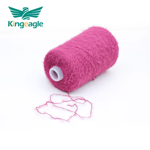 Grosir Pabrik Kingeagle benang rambut Mink poliester 7-8NM 100% kustom untuk rajutan - Product Image 6
