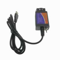 Lector de Códigos USB ELM327 V1.5 HS-CAN/MS-CAN para Escáner de Diagnóstico OBD2 Multifunción Actualización en Línea Compatible con Windows XP/7/8/10