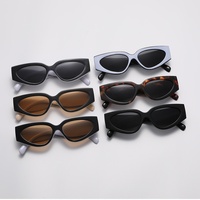 Lunettes de soleil oeil de chat à la mode pour femmes décontracté à la mode UV400 PC cadre haute qualité couleur transfrontalière correspondant nouveauté