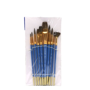 US Art Supply Juego De Pinceles Para Pintar Detalles En Miniatura, 12 Pinceles Para Pintar Arte, Acrílico, Acuarela, óleo