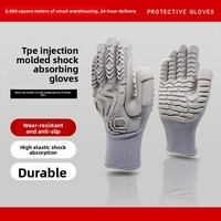 Gants TPE anti-choc pour le forage dans les mines de charbon, les scies électriques et la protection contre les impacts des objets lourds et les vibrations