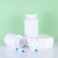 Bouteilles en plastique blanc pot rond avec couvercles avec bouchon à vis pour pilules capsules comprimés boîtes de suppléments de vitamines