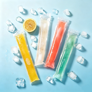 Bolsas Transparentes Personalizadas para Helados, Bolsas <span class=keywords><strong>de</strong></span> Embalaje <span class=keywords><strong>de</strong></span> Grado Alimenticio con Impresión <span class=keywords><strong>de</strong></span> Logotipo Colorido, Bolsas <span class=keywords><strong>de</strong></span> Plástico PET/PE para Helados DIY - Product Image 4