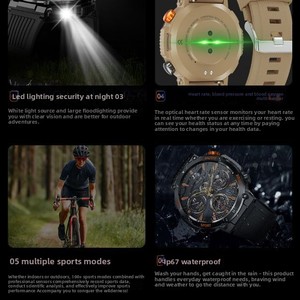 Smartwatch NX W14 per Chiamate, Bussola per Attività all'Aperto, Display TFT <span class=keywords><strong>in</strong></span> Silicone, Impermeabile, Monitoraggio Frequenza Cardiaca e Sonno, Meteo - Product Image 3