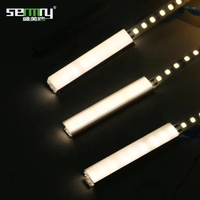 Vente chaude 30mm * 30mm LED profilé en aluminium coin LED éclairage d'armoire de Surface pour la décoration coupe et services de traitement de courbure