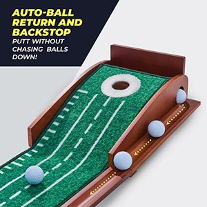 Putter de <span class=keywords><strong>Golf</strong></span> en bois vert-entraîneur de <span class=keywords><strong>golf</strong></span> vert intérieur <span class=keywords><strong>tapis</strong></span> de mise de <span class=keywords><strong>golf</strong></span> 1 trou aides à l'entraînement mini <span class=keywords><strong>tapis</strong></span> de <span class=keywords><strong>Golf</strong></span> en stock - Product Image 4