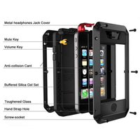 Coque de téléphone robuste en métal à protection intégrale 360° avec protection d'écran en verre intégrée, design étoile transparent, antichoc pour