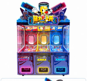 Máquina de Juego Arcade de 3 Jugadores Operada con Monedas, Gabinete de Arcade con Luces Intermitentes, Equipo de Parque de Diversiones Interior - Product Image 4