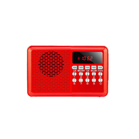 Radio MP3 BT multifungsi portabel Mini, Radio portabel dengan Volume tinggi untuk mendengarkan drama Radio portabel