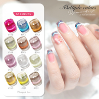 Échantillon Gratuit Nail Secret 3D Holographique 12 Couleurs Bleu Arc-en-ciel Diamant Strass 12ml Non Toxique Longue Durée Gel 3 Étapes LED UV