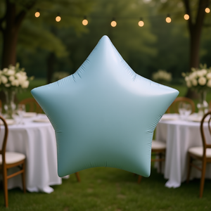 Ballon de mariage Party Love Star 45cm bleu élégant pour la décoration de mariage - Product Image 2