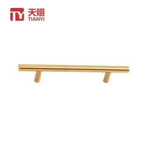 High-end Custom-made Modern Aluminum Alloy T-shaped Cabinet & Wardrobe <b>Pull</b> Handles for Kitchen <b>Drawer</b> with Easy Installation - Product Image 1