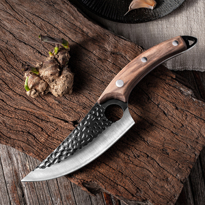 Cuchillo Curvo de Acero Inoxidable <span class=keywords><strong>para</strong></span> Cocina, con Mango de Madera, <span class=keywords><strong>para</strong></span> <span class=keywords><strong>Cortar</strong></span> <span class=keywords><strong>Carne</strong></span> <span class=keywords><strong>Cruda</strong></span> al Aire Libre - Product Image 3