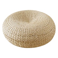 Meilleur Qualité Vietnam En Gros Tissés À La Main pouf Rond Jacinthe D'eau Décor Coussin pouf table basse herbiers pouf tabouret