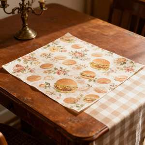 Papel para Hamburguesas, Papel Encerado de Grado Alimenticio, Papel para Sándwiches con Logotipo Personalizado, Papel Antigrasa para Hornear Pollo, Rollo de Cocina - Product Image 5