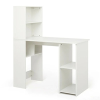 Bureau informatique convertible et extensible de conception personnalisée avec étagère à panneaux, idéal pour le télétravail et le bureau à domicile (vente en gros)