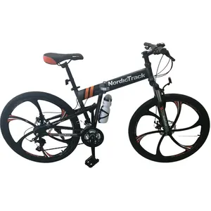 High Quality 26 Inch Full Suspension Mountain Bike Unisex Folding Bicycle Frame with Disc Brake MTB Supplier