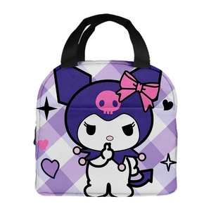 Bolsa de Almuerzo Infantil con Diseño de Kuromi, de Gran Capacidad, Aislada, sin Cierre, de Tela <span class=keywords><strong>Oxford</strong></span>, Tipo Bento - Product Image 3
