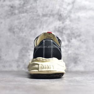 Zapatillas de Lona de Lujo de Diseñador para Hombre, Modelo Mmy Low Canvas Black, Zapatillas de Lona de Lujo de Diseñador Mason Mihara YASUHIRO - Product Image 5