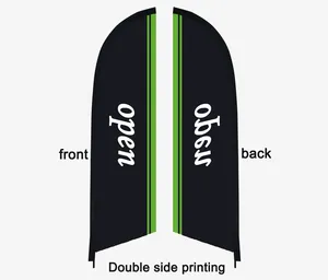 Banderas de Poliéster con Impresión Digital Personalizada Estilo Corporativo, Banderas Publicitarias para Negocios, Pancarta de Playa Tipo Swooper, Bandera sin Asta, Bandera Tipo Pluma - Product Image 6