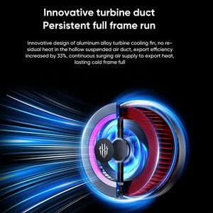 Tản nhiệt Nubia RedMagic Cooler <span class=keywords><strong>4</strong></span> Pro, làm mát bằng nam châm, đèn LED, công suất 27W, bán dẫn, tản nhiệt cho điện thoại chơi game, <span class=keywords><strong>iPhone</strong></span> - Product Image 5