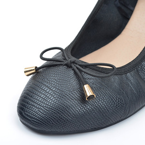 Comode <span class=keywords><strong>Ballerine</strong></span> Pieghevoli da <span class=keywords><strong>Donna</strong></span> con Suola Morbida e Punta Rotonda, Scarpe Basse Portatili da Viaggio con Fiocco, Mocassini Slip-on Eleganti - Product Image 2