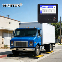 Plateforme de pesage mobile portable pour camions avec indicateur sans fil à écran tactile, haute précision, légère et relevable à la main