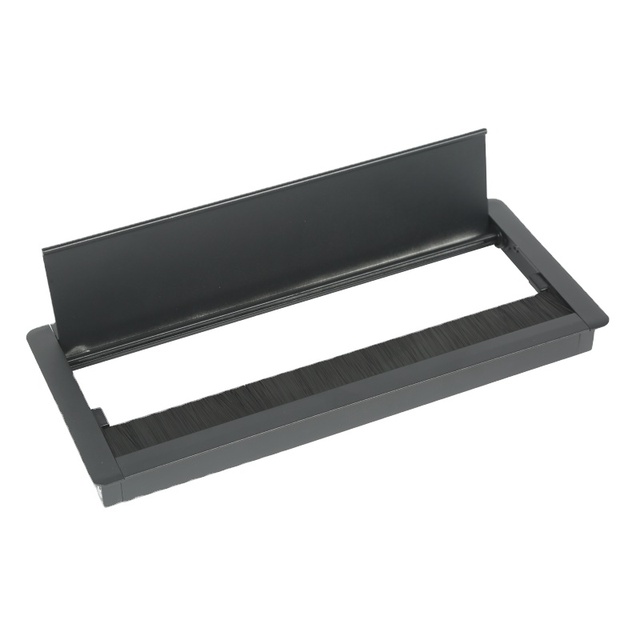 Aluminum Alloy Computer Desk Grommet Cable Hole Cover Rectangular Desk Hole Grommet Office Table Desk Hole Cover