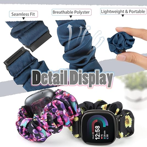 Correa de reloj Scrunchie de venta directa de fábrica para <span class=keywords><strong>Fitbit</strong></span> Versa 4/<span class=keywords><strong>Fitbit</strong></span> Sense 2/<span class=keywords><strong>Fitbit</strong></span> Versa 3/<span class=keywords><strong>Fitbit</strong></span> Sense - Product Image 4