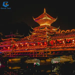 CCFL12 Chinese Stof Lantaarns Nieuwe Jaar Zijde Decoratieve Lantaarn Licht