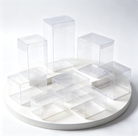Boîte en plastique PET transparente personnalisée, recyclable, de luxe, avec estampage à chaud PVC, OEM ODM, pliable, pour cosmétiques et cadeaux