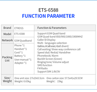 Niedriger Preis!! Dual-SIM-Kartens teck platz GSM Festes Festnetz telefon