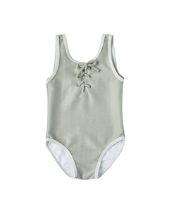 Trajes de Baño de Verano para Niñas, con Tirantes de Cuadros, Estilo Romper, con Volantes - Product Image 5