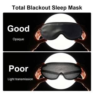 Masque de sommeil 3D personnalisé CM <span class=keywords><strong>avec</strong></span> logo, en soie glacée et Lycra, masque oculaire occultant pour <span class=keywords><strong>dormir</strong></span>, <span class=keywords><strong>bandeau</strong></span> de nuit profilé pour le voyage, fabricant OEM - Product Image 4