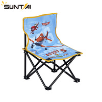 Chaise pliante portable en acier Mickey Mouse pour enfants, avec dossier, idéale pour le camping, les barbecues, la pêche et la plage