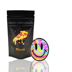 Custom Printed 3.5 Stand Up Ziplock Pouch 1 Pound Food Candy Cookies Metallic Aluminum Foil Mylar Packaging Stand Up Bag Ziplock