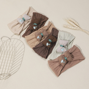 Bán Buôn Nylon Vải Mềm Đàn Hồi Tóc Ban Nhạc Phong Cách Ngọt Ngào Tóc <span class=keywords><strong>Bow</strong></span> Headband Cho Cô Gái Trẻ Em Trẻ Sơ Sinh-6 Màu Sắc - Product Image 4