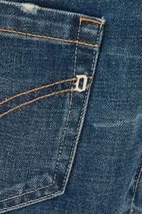 Gran calidad diseñador Dondup Mius Blue Denim Jeans con cinturones 5 bolsillos Jeans de algodón para hombre - Product Image 3
