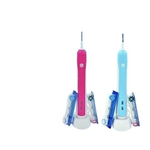 Cepillo de Dientes Eléctrico Oral-B Pro 600 3D Clean Recargable con 2 Cabezales de Cepillo, Set para Pareja en Rosa y Azul - Product Image 5