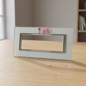 HA4804VKA Plaque en verre cristal rectangulaire 4 places par BTICINO Fabriqué en Italie - Product Image 3