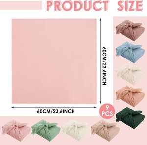 การห่อของขวัญแบบญี่ปุ่น วิธีการห่อของขวัญแบบญี่ปุ่นที่นำกลับมาใช้ใหม่ได้ ผ้าห่อของขวัญแบบญี่ปุ่น ฟุโรชิกิ ผ้าห่อของขวัญแบบญี่ปุ่นที่นำกลับมาใช้ใหม่ได้ - Product Image 3