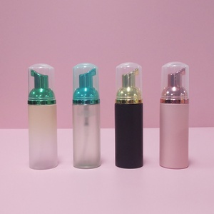 <b>Empty</b> in Stock 30ml 50ml 100ml 2oz 60ml Eco-friendly Black Lash Soap Dispenser Refillable Foam Pump Sprayer <b>Bottle</b> Custom Logo - Product Image 6