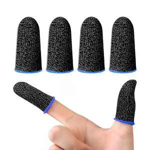 High Sensitive Ultra Thin Breathable Anti-Sweat Silver Fiber Game Finger Sleeve Touchscreen Thumb <b>Gloves</b> for PUBG Mobile <b>Gaming</b> - Product Image 1