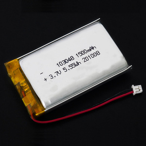 KC BIS 인증 공장 <span class=keywords><strong>103048</strong></span> 충전식 <span class=keywords><strong>3.7V</strong></span> 1500mAh 리튬 폴리머 파우치 리튬 이온 배터리 (PCB 및 전선 포함) - Product Image 3