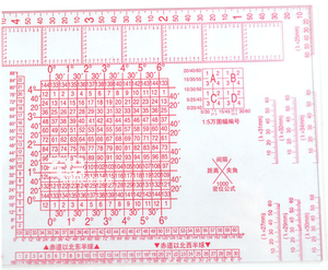 Plantilla de Medición DF XC 81 en cm Verticalmente para una Marcación Precisa de Latitud y Longitud - Product Image 6
