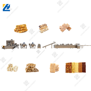 Ligne de production de barres de protéines de sésame, casse-croûte de noix de coco, multi-usages, mélangeur de cuisson de nougat, <span class=keywords><strong>machine</strong></span> de découpe de bonbons en praline - Product Image 6