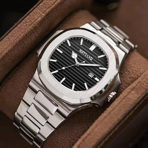 Orologio da Uomo Classico di Alta Qualità MSTIANQ in Acciaio Inossidabile, Elegante Orologio al Quarzo con Calendario e Impermeabile - Product Image 2