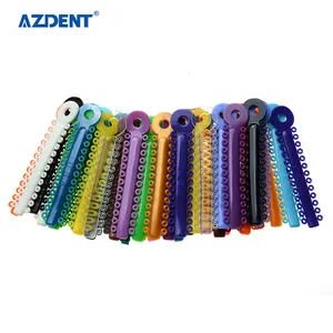 Azdent पट्टी आकार बहु-रंगीन दंत Orthodontic संयुक्ताक्षर संबंधों