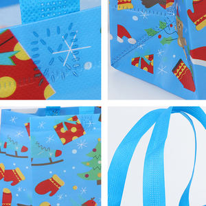 Vente chaude Festival Promotionnel Pliant Petit Stratifié <span class=keywords><strong>Pp</strong></span> Non Tissé Réutilisable Noël Fourre-Tout Shopping Cadeau Sac - Product Image 6